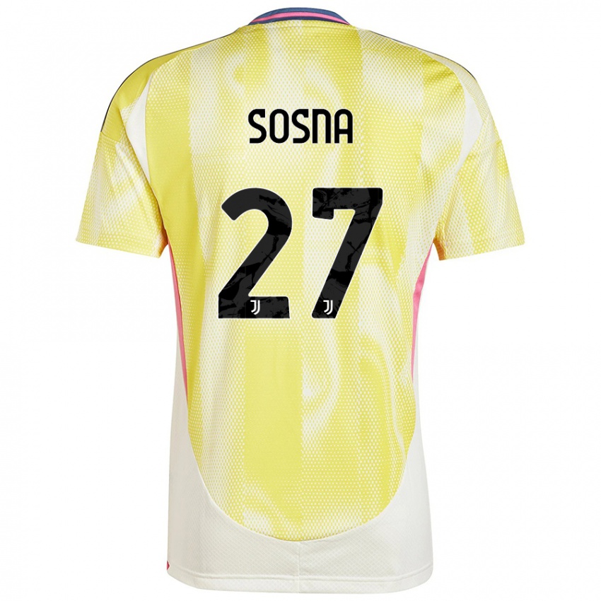 Niño Camiseta Adam Sosna #27 Amarillo Solar 2ª Equipación 2024/25 La Camisa Argentina