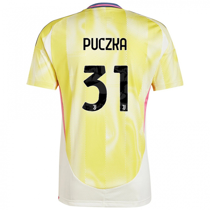 Niño Camiseta David Puczka #31 Amarillo Solar 2ª Equipación 2024/25 La Camisa Argentina