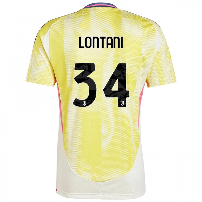 Niño Camiseta Matteo Lontani #34 Amarillo Solar 2ª Equipación 2024/25 La Camisa Argentina