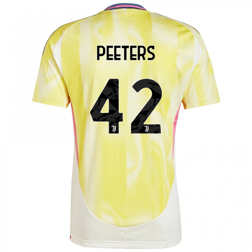 Niño Camiseta Daouda Peeters #42 Amarillo Solar 2ª Equipación 2024/25 La Camisa Argentina