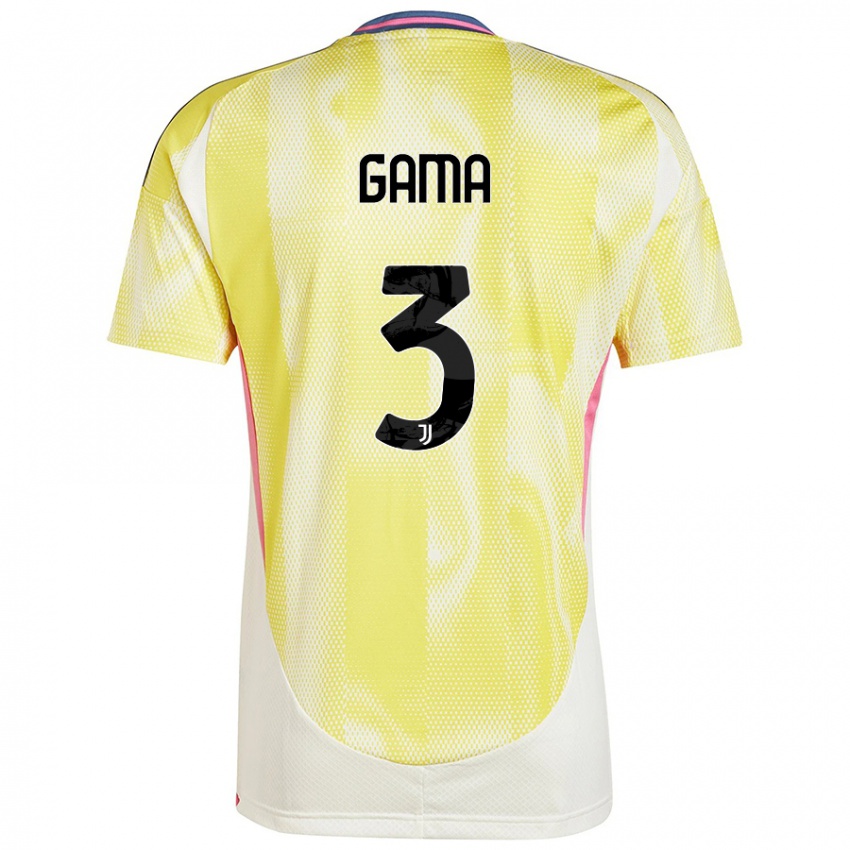 Niño Camiseta Sara Gama #3 Amarillo Solar 2ª Equipación 2024/25 La Camisa Argentina