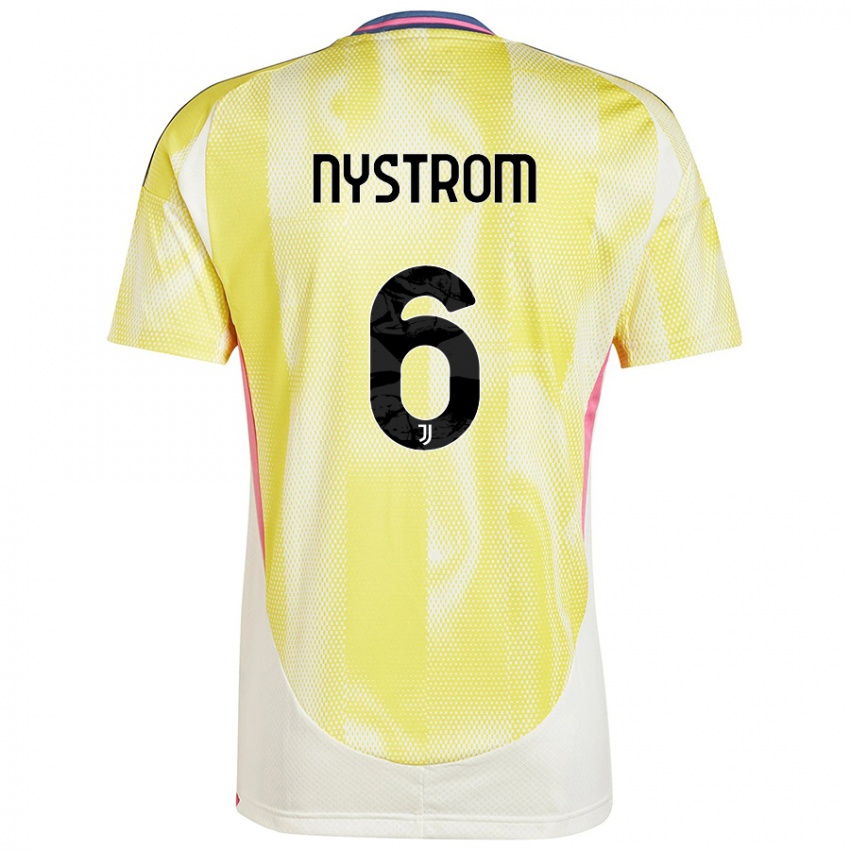 Niño Camiseta Paulina Nyström #6 Amarillo Solar 2ª Equipación 2024/25 La Camisa Argentina