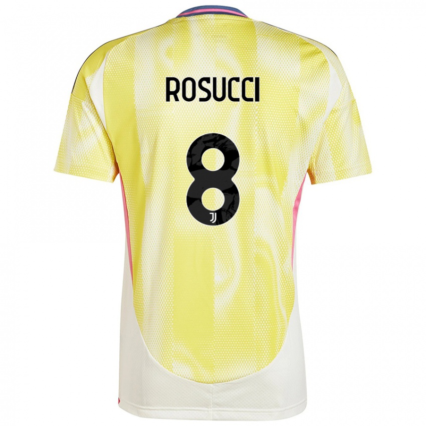 Niño Camiseta Martina Rosucci #8 Amarillo Solar 2ª Equipación 2024/25 La Camisa Argentina