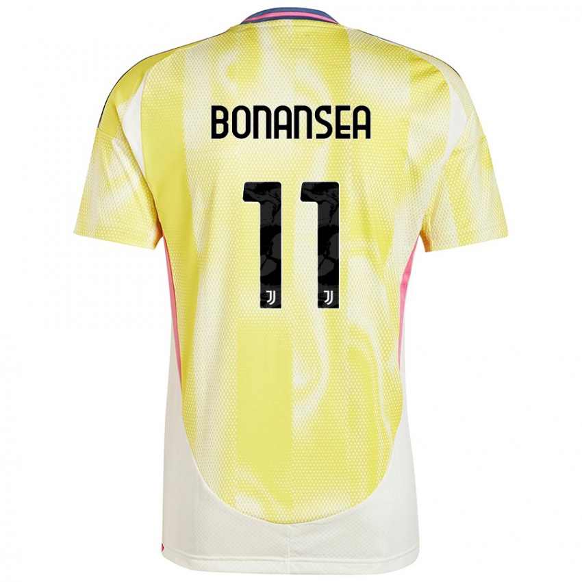 Niño Camiseta Barbara Bonansea #11 Amarillo Solar 2ª Equipación 2024/25 La Camisa Argentina