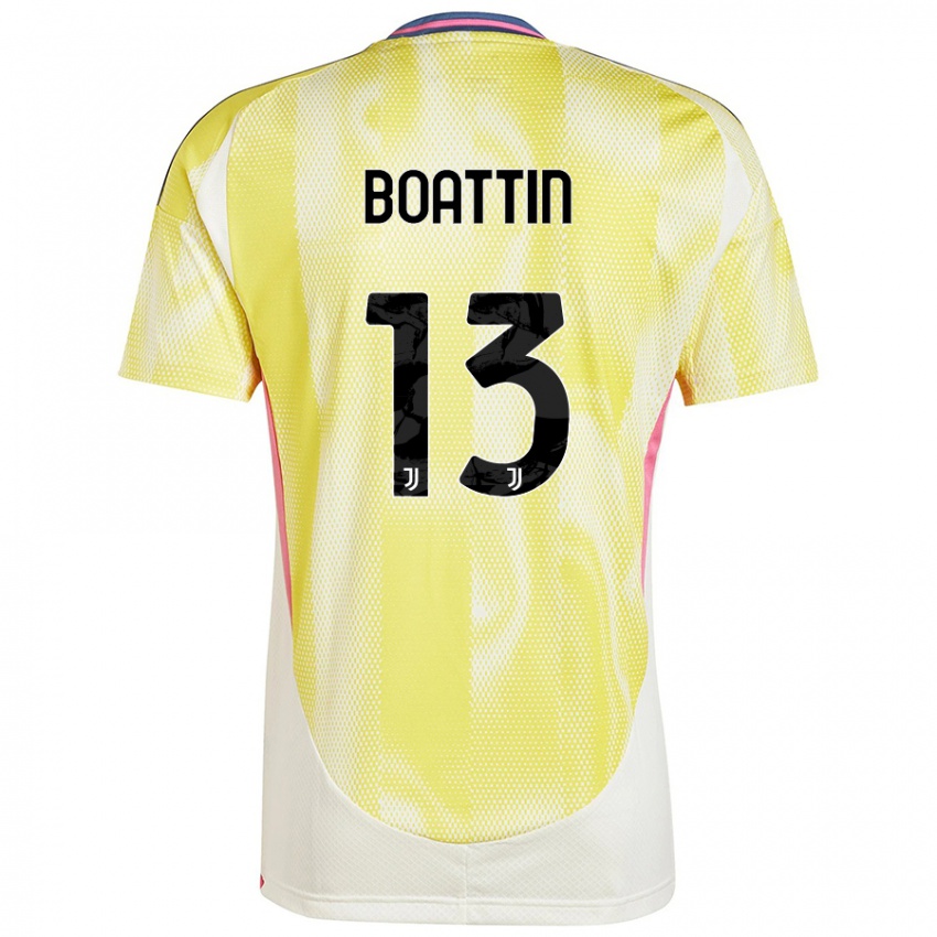 Niño Camiseta Lisa Boattin #13 Amarillo Solar 2ª Equipación 2024/25 La Camisa Argentina