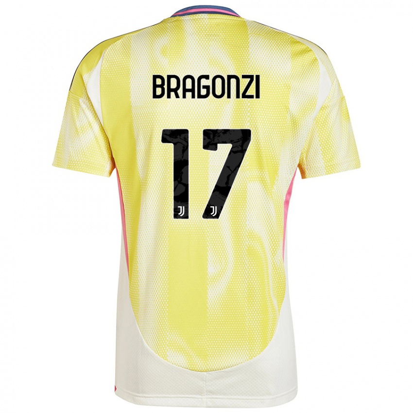 Niño Camiseta Asia Bragonzi #17 Amarillo Solar 2ª Equipación 2024/25 La Camisa Argentina