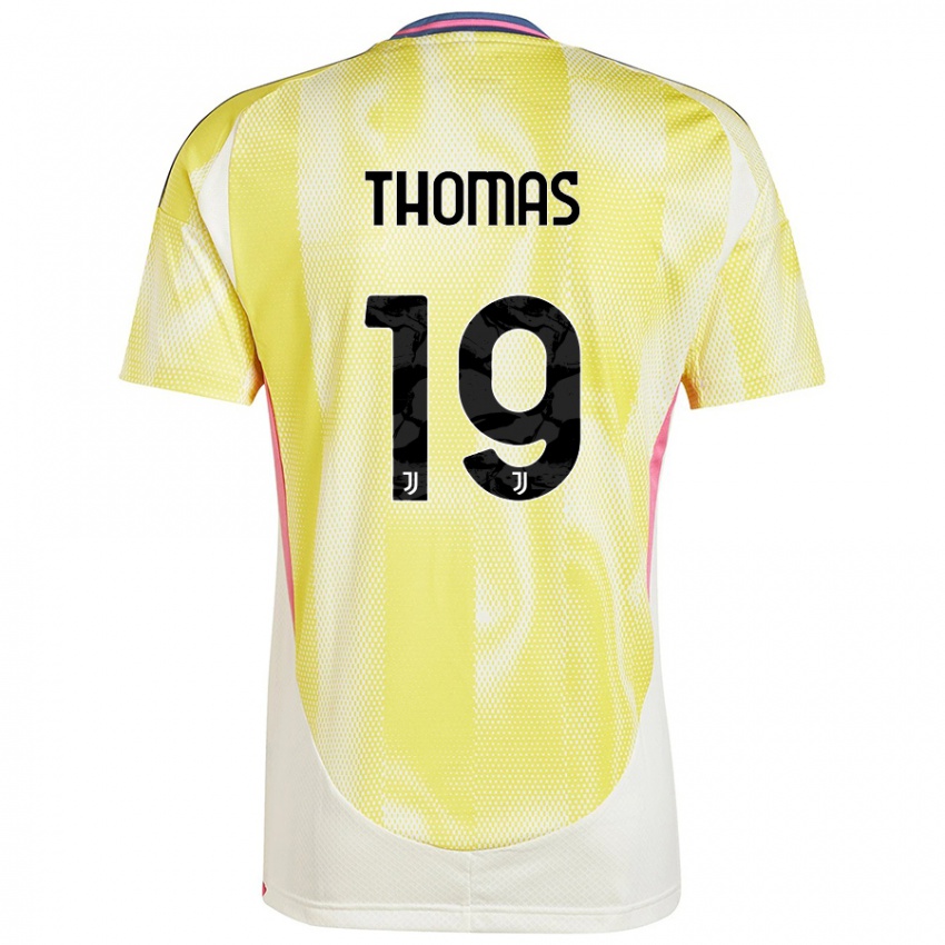 Niño Camiseta Lindsey Thomas #19 Amarillo Solar 2ª Equipación 2024/25 La Camisa Argentina