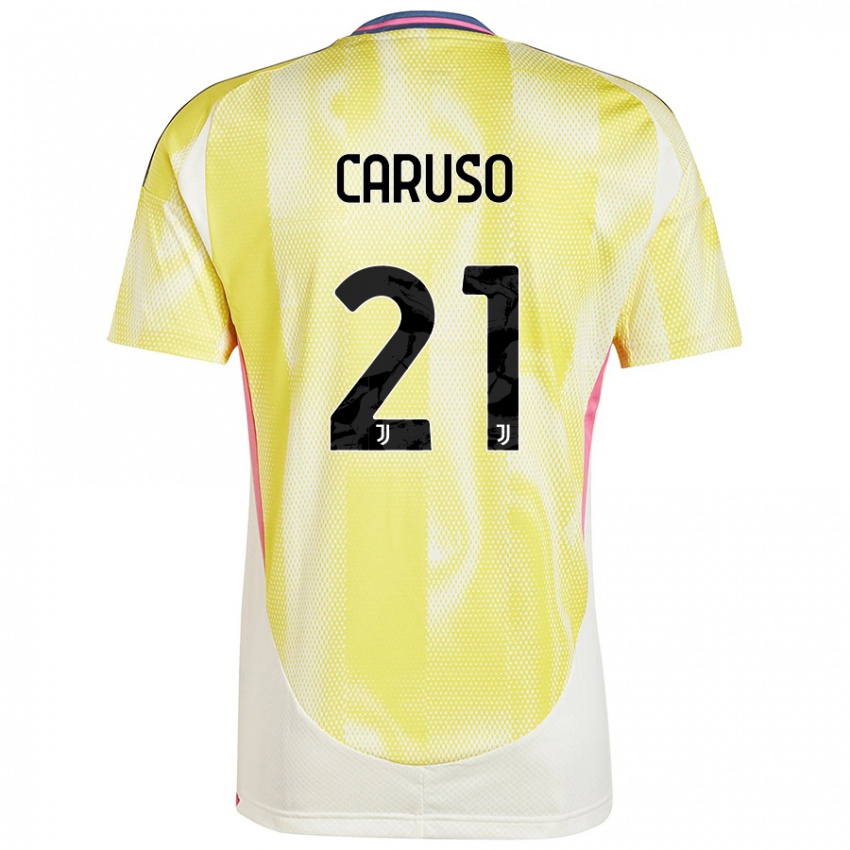 Niño Camiseta Arianna Caruso #21 Amarillo Solar 2ª Equipación 2024/25 La Camisa Argentina