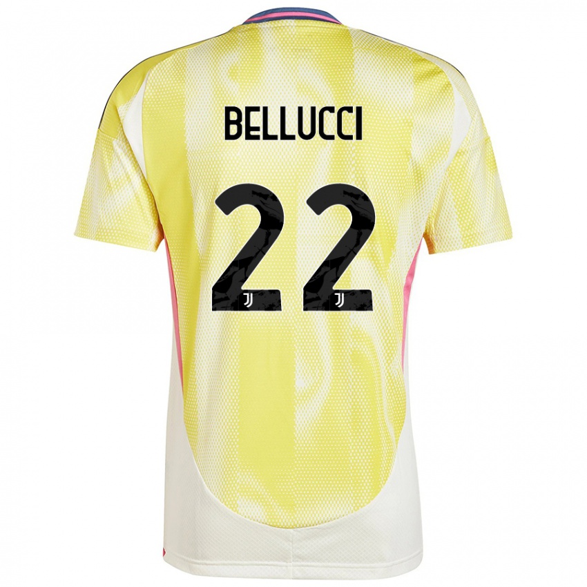 Niño Camiseta Melissa Bellucci #22 Amarillo Solar 2ª Equipación 2024/25 La Camisa Argentina