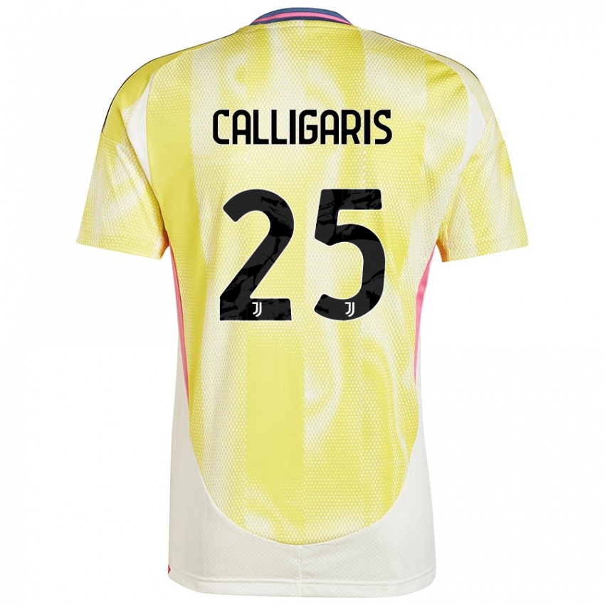 Niño Camiseta Viola Calligaris #25 Amarillo Solar 2ª Equipación 2024/25 La Camisa Argentina