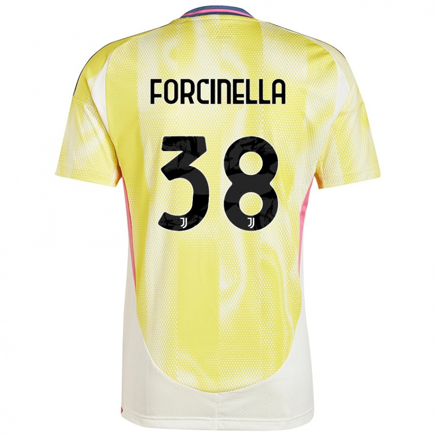 Niño Camiseta Camilla Forcinella #38 Amarillo Solar 2ª Equipación 2024/25 La Camisa Argentina