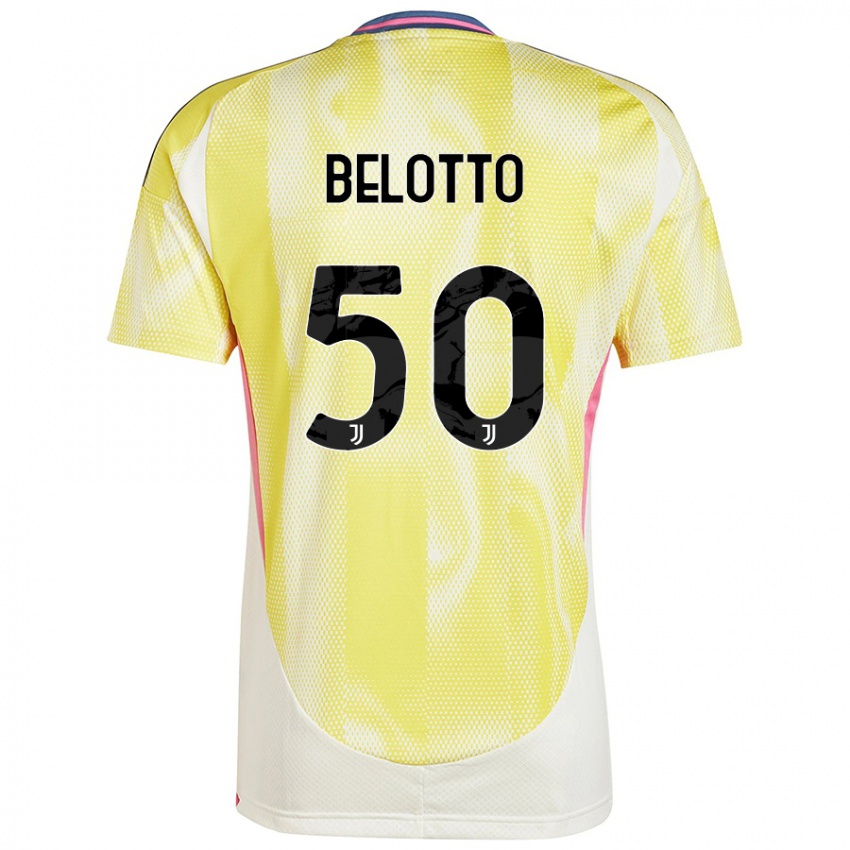 Niño Camiseta Soledad Belotto #50 Amarillo Solar 2ª Equipación 2024/25 La Camisa Argentina