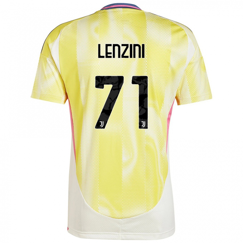 Niño Camiseta Martina Lenzini #71 Amarillo Solar 2ª Equipación 2024/25 La Camisa Argentina