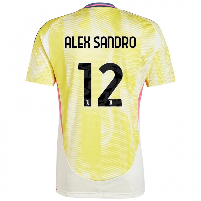 Niño Camiseta Alex Sandro #12 Amarillo Solar 2ª Equipación 2024/25 La Camisa Argentina