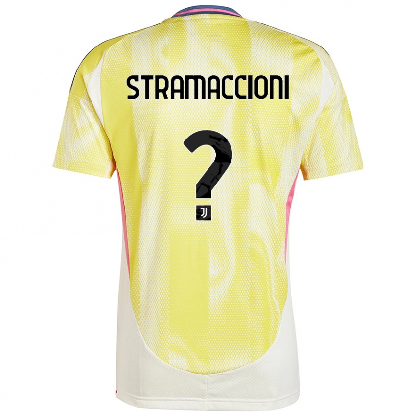 Niño Camiseta Diego Stramaccioni #0 Amarillo Solar 2ª Equipación 2024/25 La Camisa Argentina