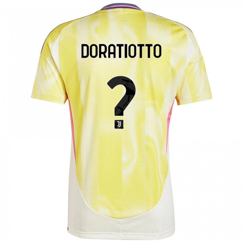 Niño Camiseta Giulio Doratiotto #0 Amarillo Solar 2ª Equipación 2024/25 La Camisa Argentina