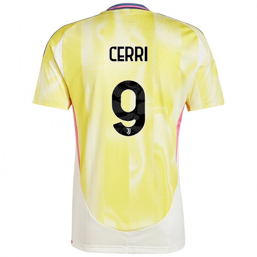 Niño Camiseta Leonardo Cerri #9 Amarillo Solar 2ª Equipación 2024/25 La Camisa Argentina