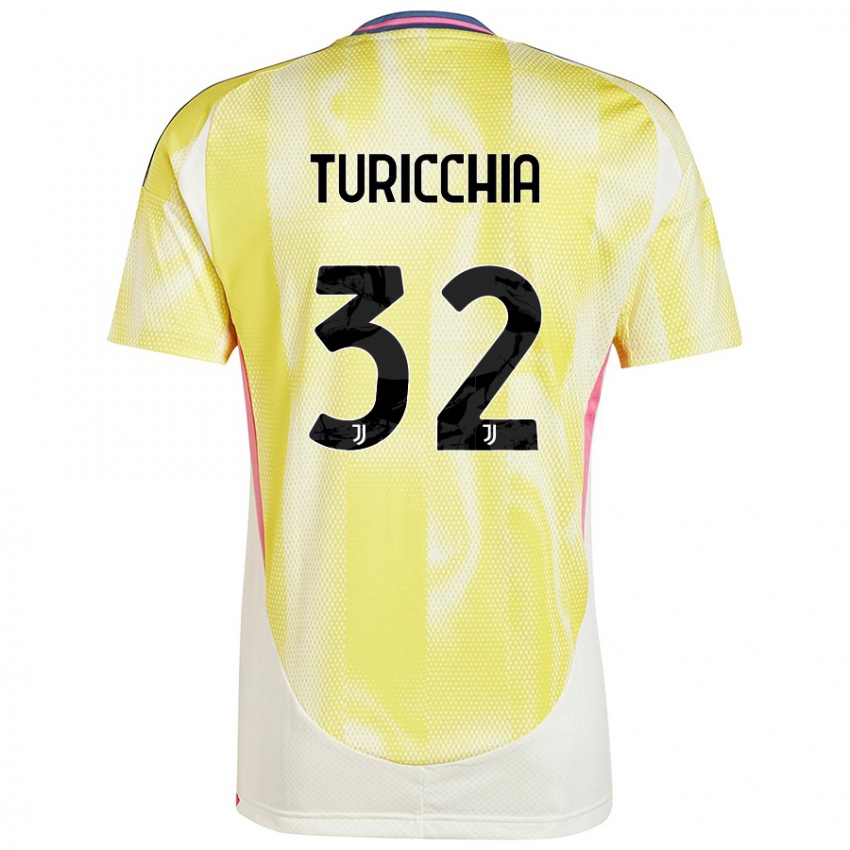 Niño Camiseta Riccardo Turicchia #32 Amarillo Solar 2ª Equipación 2024/25 La Camisa Argentina