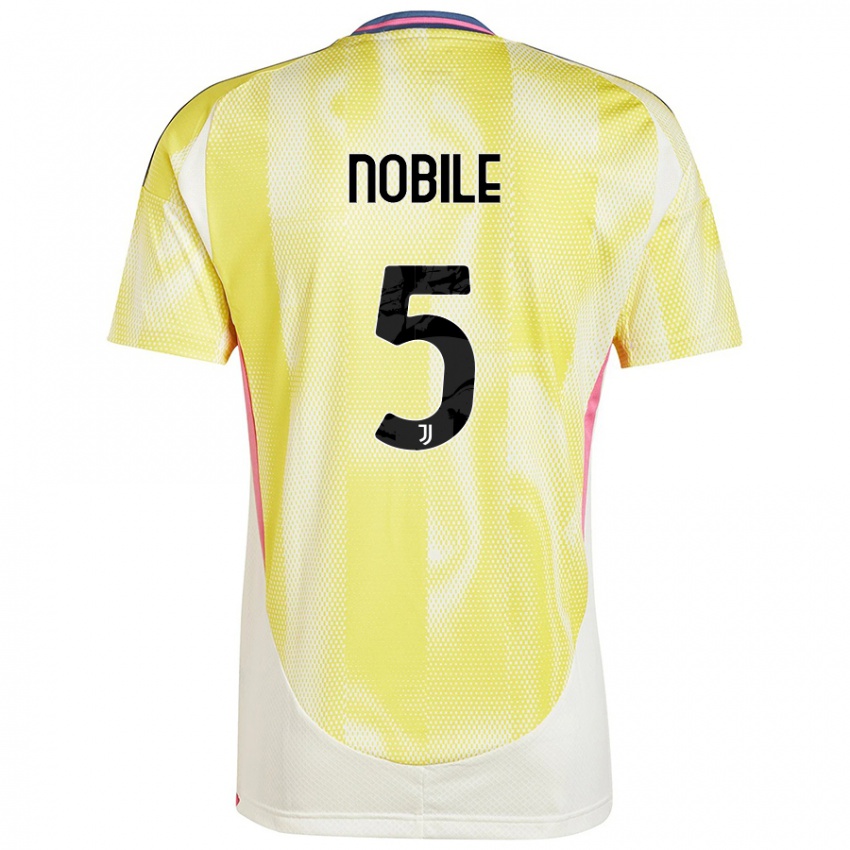 Niño Camiseta Riccardo Nobile #5 Amarillo Solar 2ª Equipación 2024/25 La Camisa Argentina