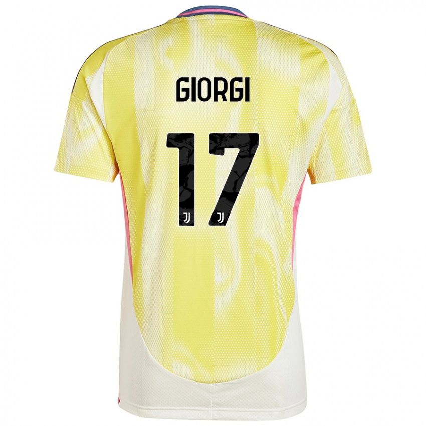 Niño Camiseta Lorenzo Giorgi #17 Amarillo Solar 2ª Equipación 2024/25 La Camisa Argentina