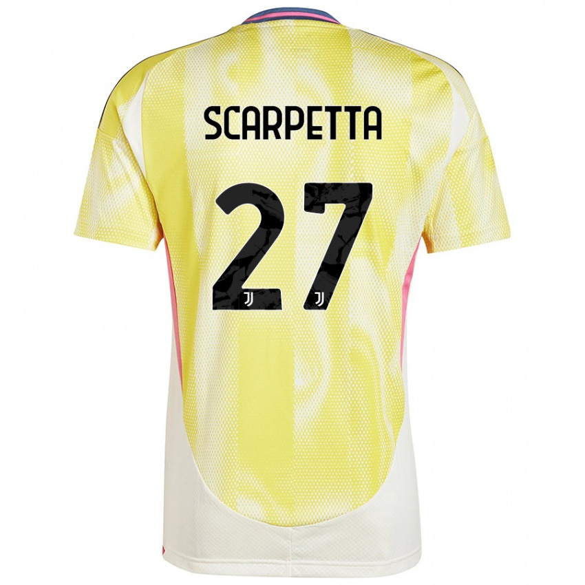 Niño Camiseta Jacopo Scarpetta #27 Amarillo Solar 2ª Equipación 2024/25 La Camisa Argentina