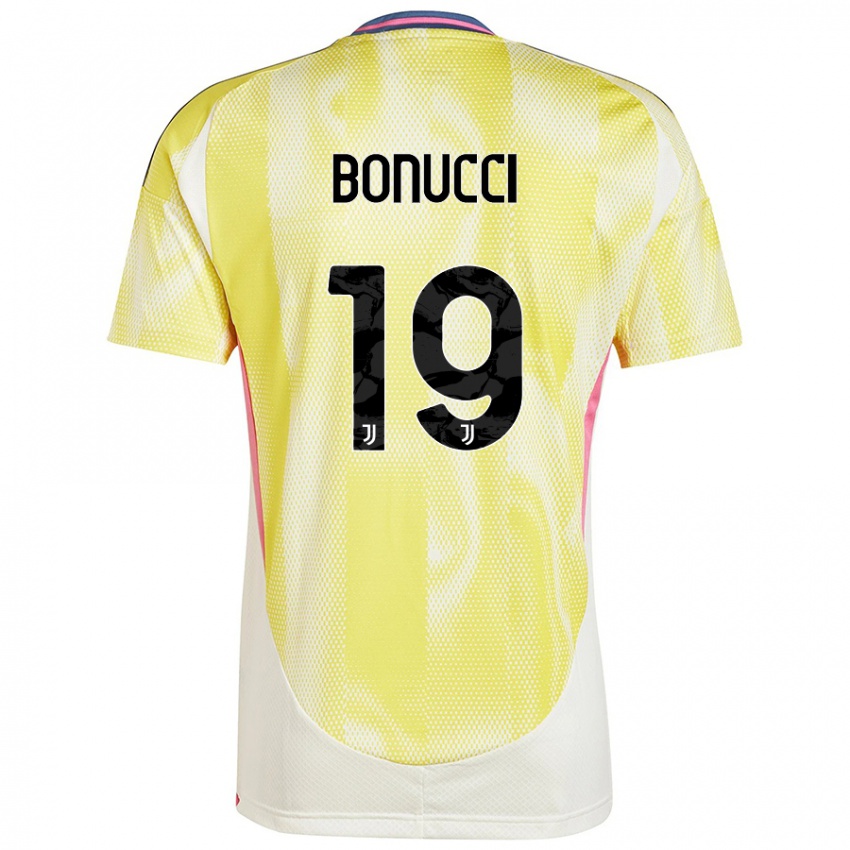 Niño Camiseta Leonardo Bonucci #19 Amarillo Solar 2ª Equipación 2024/25 La Camisa Argentina