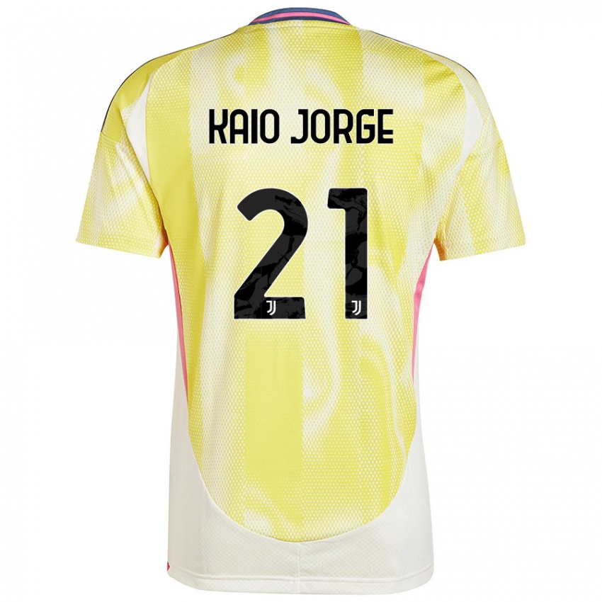 Niño Camiseta Kaio Jorge #21 Amarillo Solar 2ª Equipación 2024/25 La Camisa Argentina