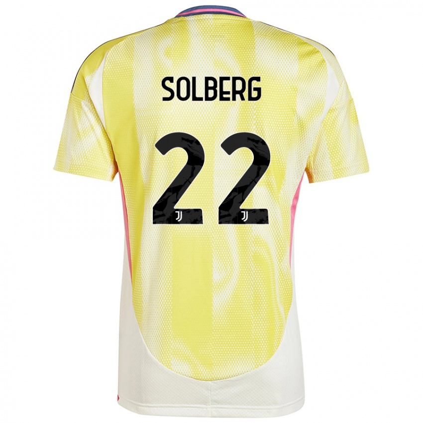 Niño Camiseta Elias Solberg #22 Amarillo Solar 2ª Equipación 2024/25 La Camisa Argentina