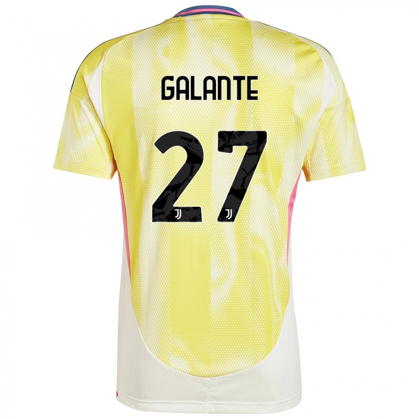 Niño Camiseta Tommaso Galante #27 Amarillo Solar 2ª Equipación 2024/25 La Camisa Argentina