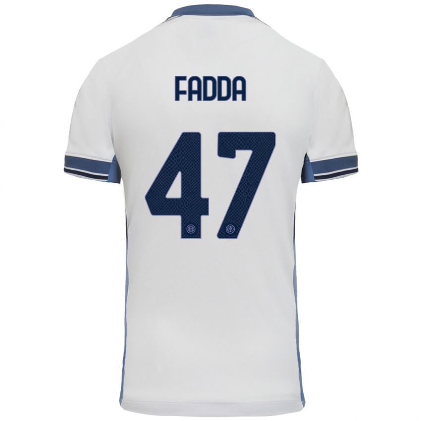 Niño Camiseta Paola Fadda #47 Blanco Gris 2ª Equipación 2024/25 La Camisa Argentina