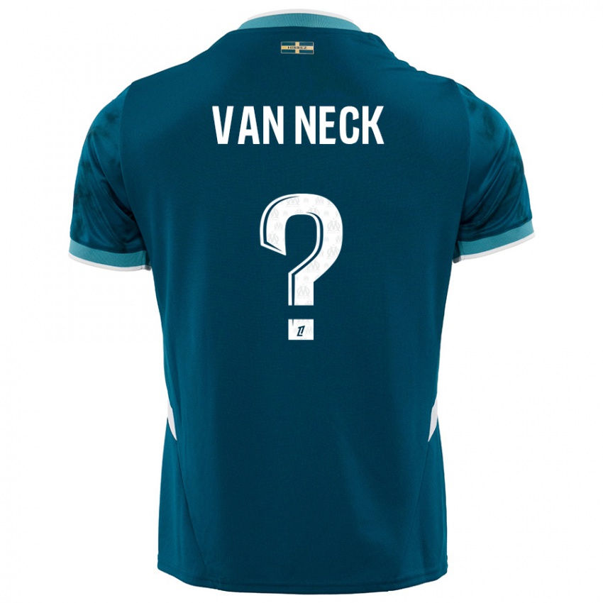 Niño Camiseta Jelle Van Neck #0 Azul Turquesa 2ª Equipación 2024/25 La Camisa Argentina