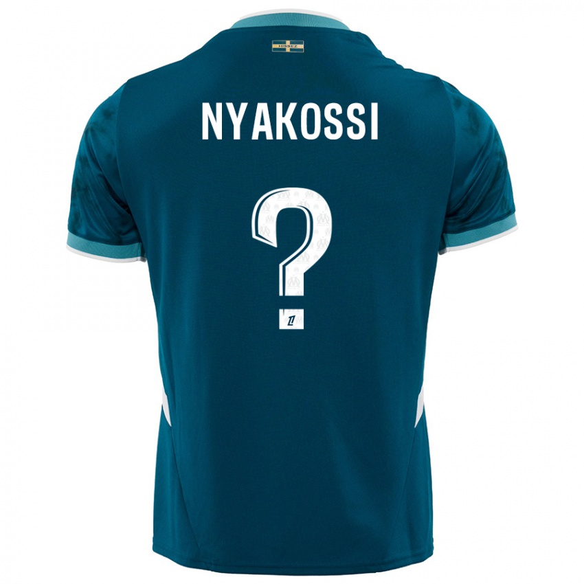 Niño Camiseta Roggerio Nyakossi #0 Azul Turquesa 2ª Equipación 2024/25 La Camisa Argentina