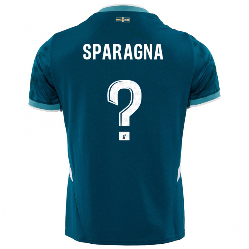 Niño Camiseta Stéphane Sparagna #0 Azul Turquesa 2ª Equipación 2024/25 La Camisa Argentina