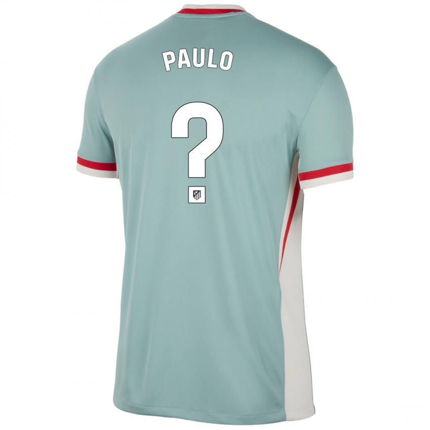 Niño Camiseta Marcos Paulo #0 Beige Claro Azul 2ª Equipación 2024/25 La Camisa Argentina