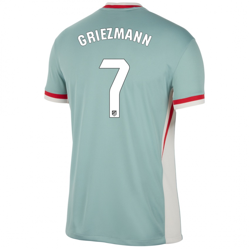 Niño Camiseta Antoine Griezmann #7 Beige Claro Azul 2ª Equipación 2024/25 La Camisa Argentina