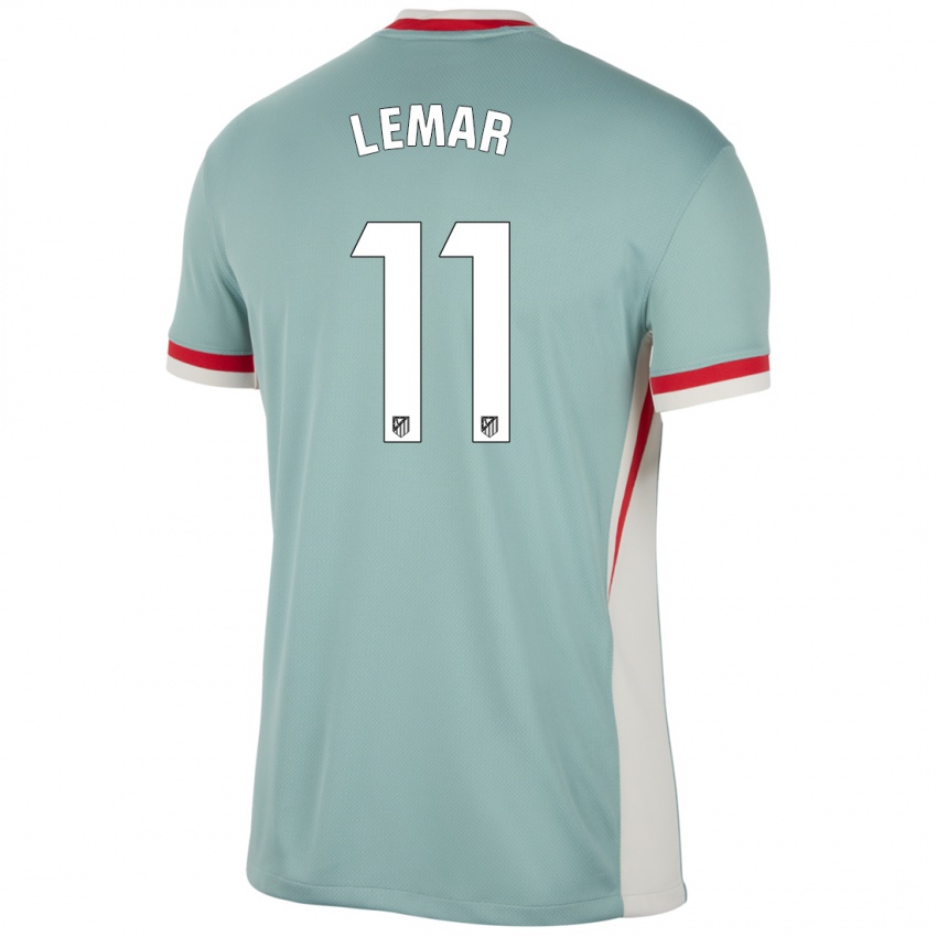 Niño Camiseta Thomas Lemar #11 Beige Claro Azul 2ª Equipación 2024/25 La Camisa Argentina