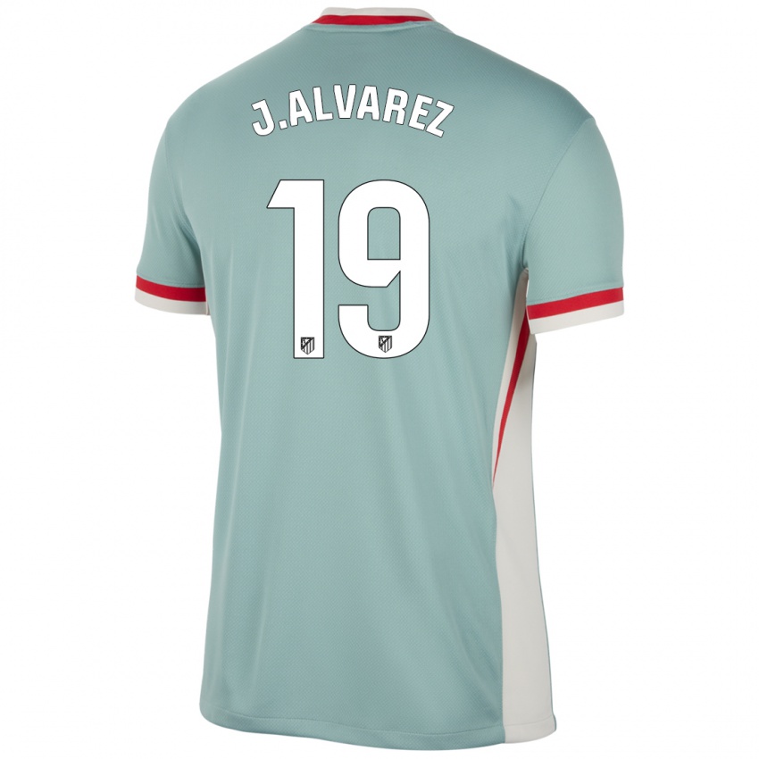 Niño Camiseta Julian Alvarez #19 Beige Claro Azul 2ª Equipación 2024/25 La Camisa Argentina