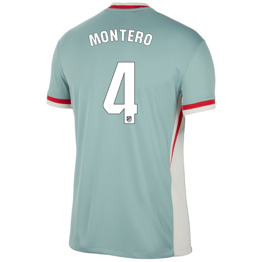 Niño Camiseta Francisco Montero #4 Beige Claro Azul 2ª Equipación 2024/25 La Camisa Argentina