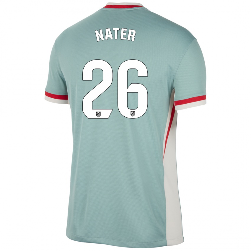 Niño Camiseta Silvano Nater #26 Beige Claro Azul 2ª Equipación 2024/25 La Camisa Argentina