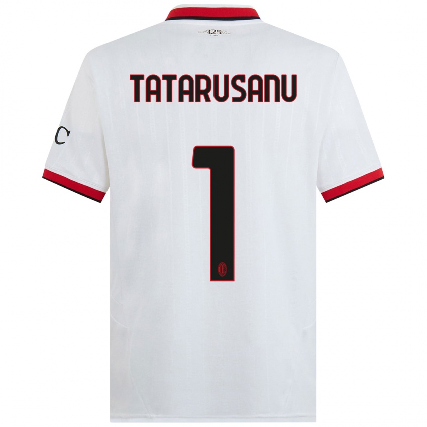 Niño Camiseta Ciprian Tatarusanu #1 Blanco Negro Rojo 2ª Equipación 2024/25 La Camisa Argentina