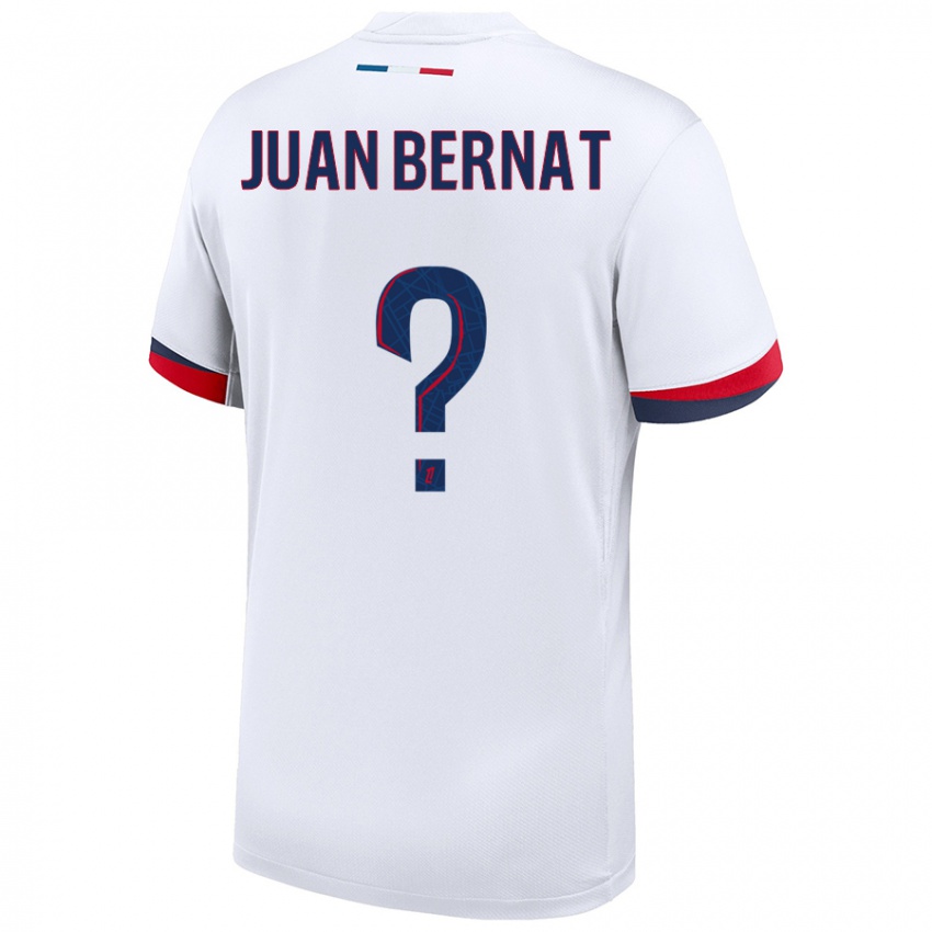 Niño Camiseta Juan Bernat #0 Blanco Azul Rojo 2ª Equipación 2024/25 La Camisa Argentina