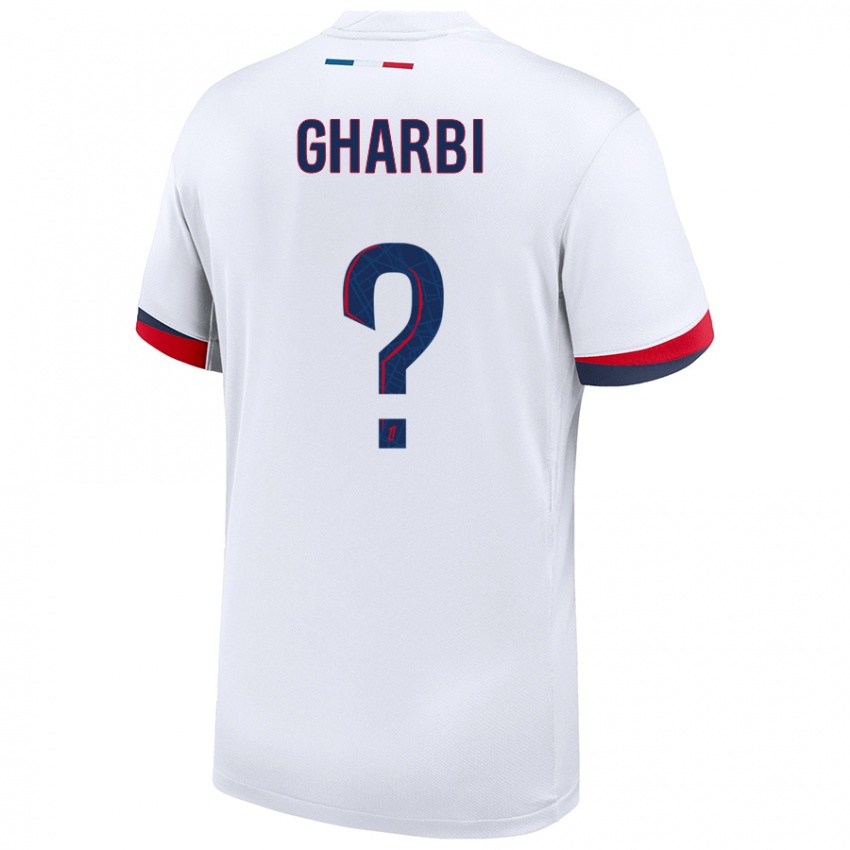 Niño Camiseta Ismael Gharbi #0 Blanco Azul Rojo 2ª Equipación 2024/25 La Camisa Argentina