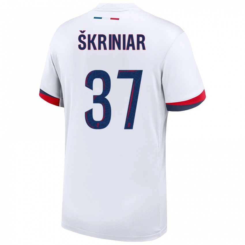 Niño Camiseta Milan Skriniar #37 Blanco Azul Rojo 2ª Equipación 2024/25 La Camisa Argentina