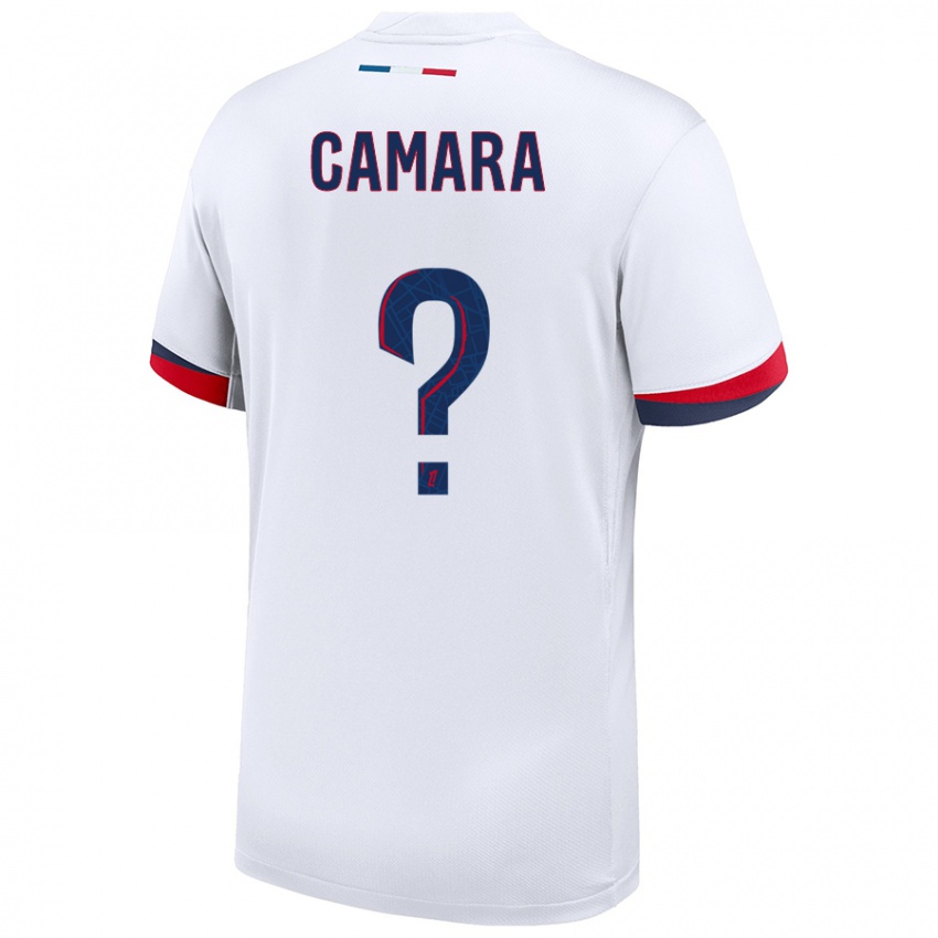 Niño Camiseta Oumar Camara #0 Blanco Azul Rojo 2ª Equipación 2024/25 La Camisa Argentina