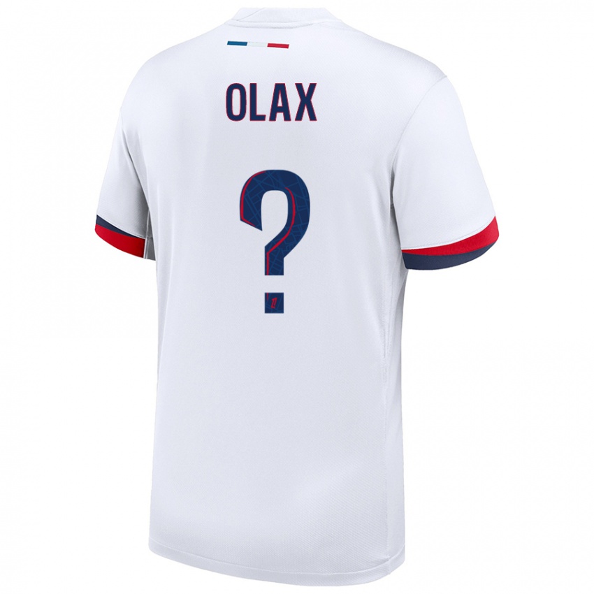 Niño Camiseta Djamy Olax #0 Blanco Azul Rojo 2ª Equipación 2024/25 La Camisa Argentina