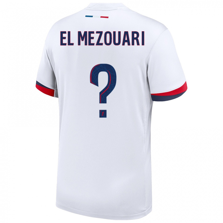 Niño Camiseta Salah-Dine El Mezouari #0 Blanco Azul Rojo 2ª Equipación 2024/25 La Camisa Argentina