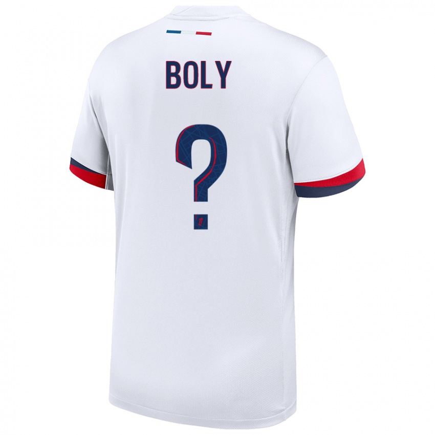 Niño Camiseta David Boly #0 Blanco Azul Rojo 2ª Equipación 2024/25 La Camisa Argentina