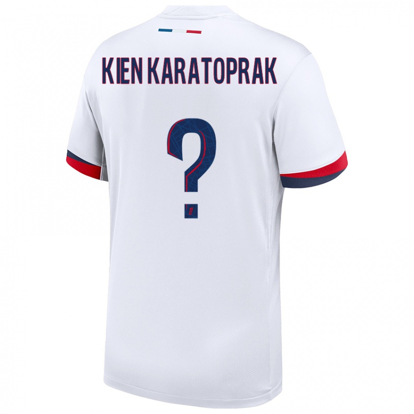 Niño Camiseta Kenan Kien Karatoprak #0 Blanco Azul Rojo 2ª Equipación 2024/25 La Camisa Argentina