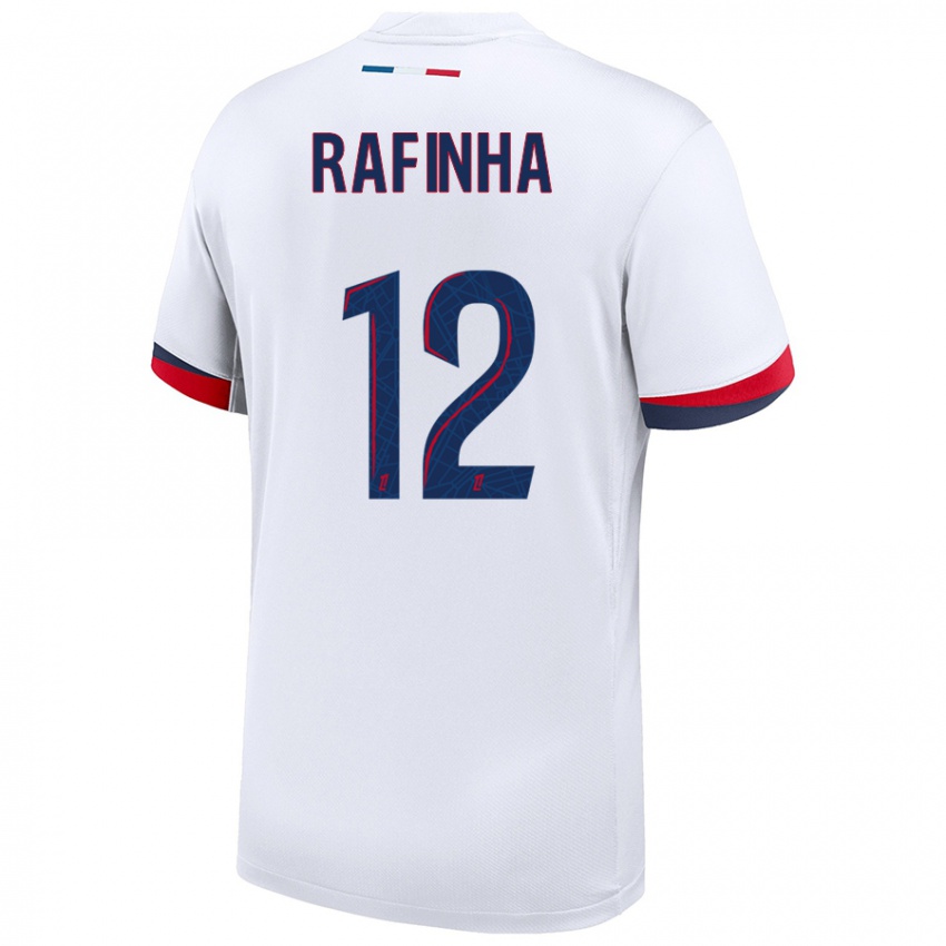 Niño Camiseta Rafinha #12 Blanco Azul Rojo 2ª Equipación 2024/25 La Camisa Argentina