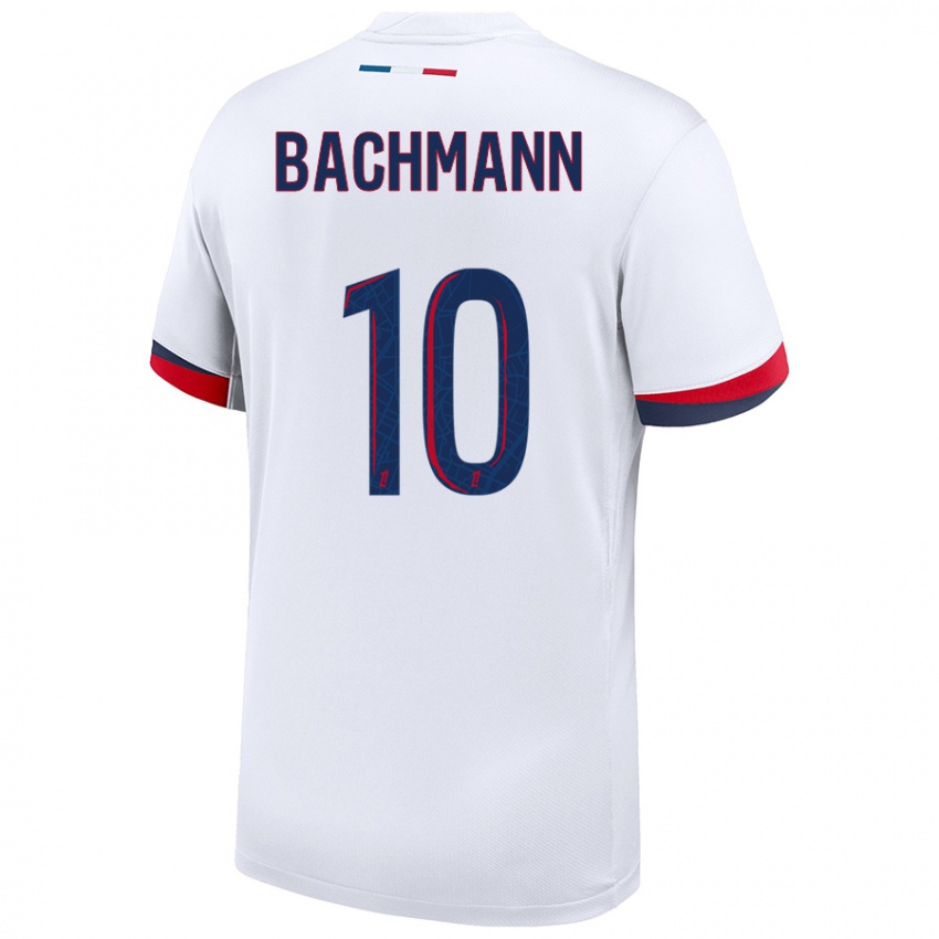 Niño Camiseta Ramona Bachmann #10 Blanco Azul Rojo 2ª Equipación 2024/25 La Camisa Argentina